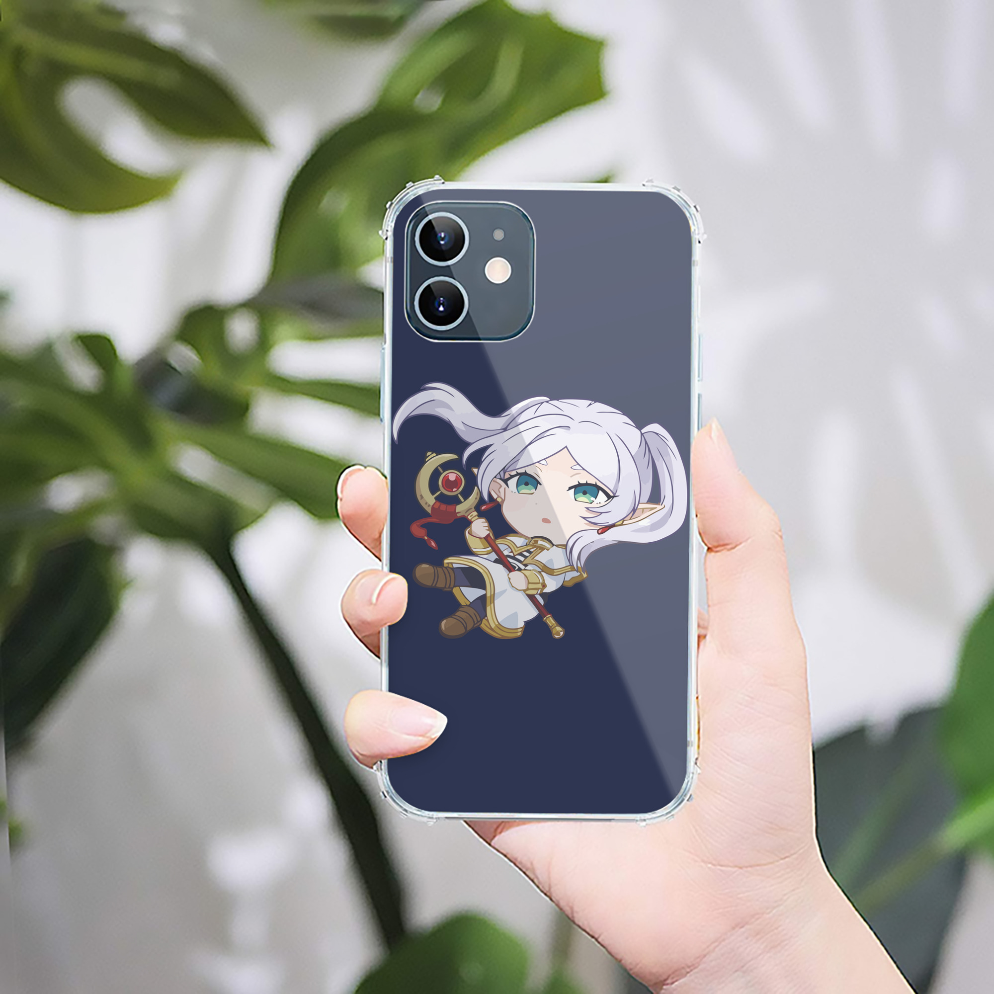 （画像用） 葬送のフリーレン Frieren 【iPhone 12シリーズ対応】透明スマホケース（クリアソフトケース）